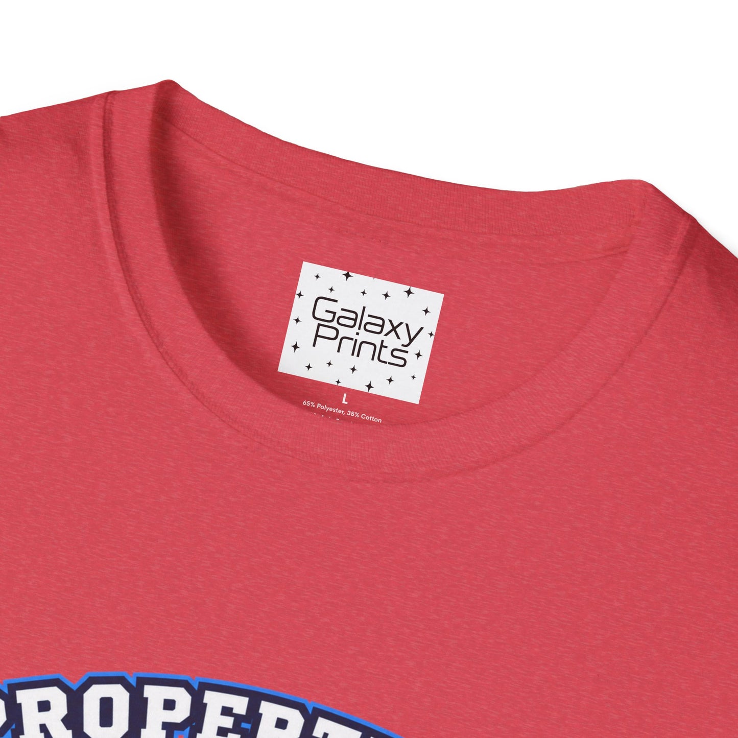 Property of JTH Vikings T‑Shirt L — Viking in Power Circle back - Hoggard School Spirit Tee