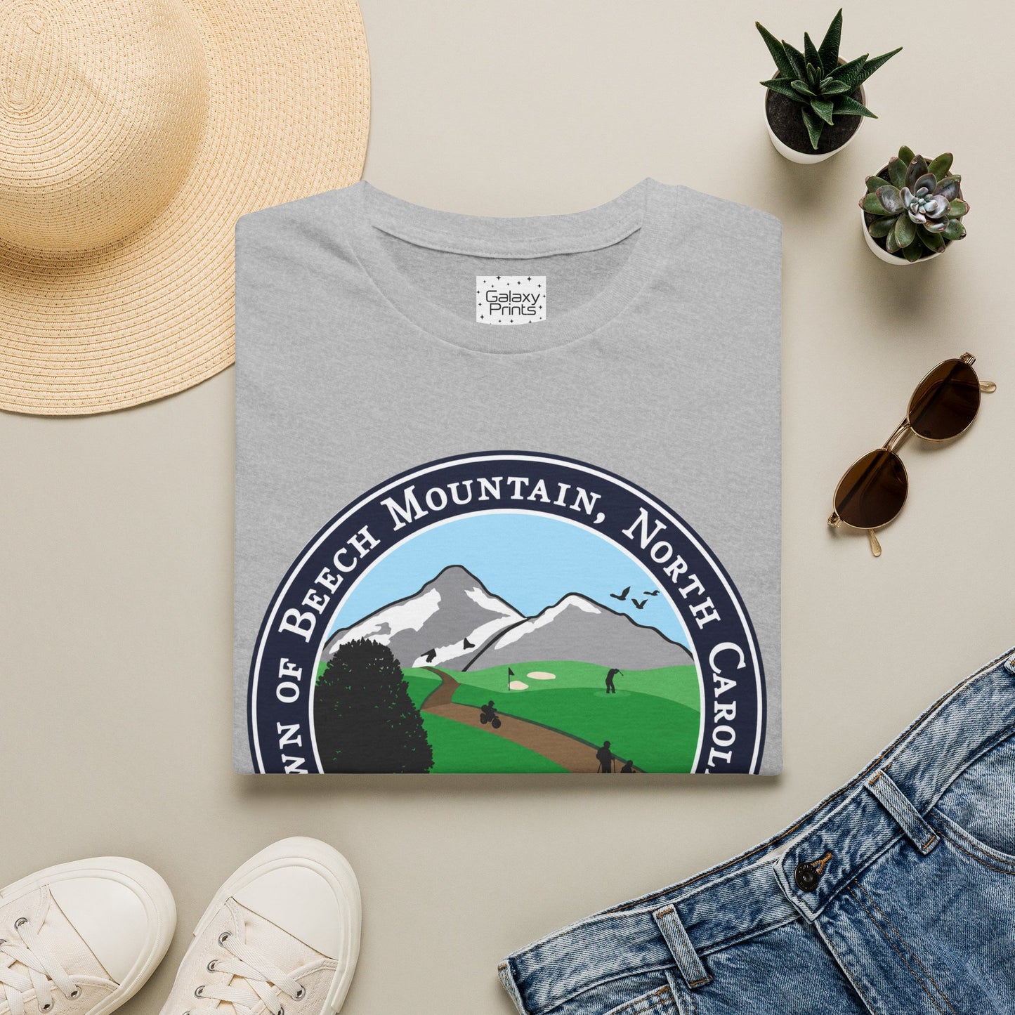 The Town of Beech Mountain, North Carolina Seal T-Shirt — Scenic Mountain Town Tee