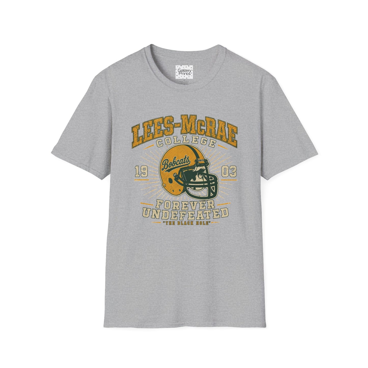 Lees-McRae College Bobcats Vintage Football T-Shirt — Forever Undefeated - The Black Hole